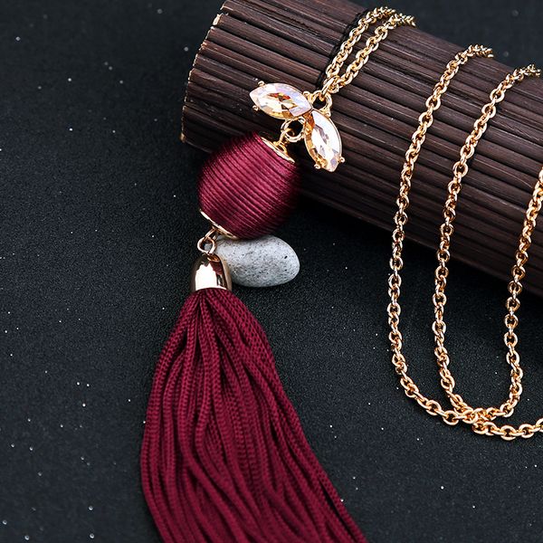 handmade jewelry red&black fringe tassel necklace pom pom ball women ethnic pendant necklace wholesale gifts in box, Silver
handmade jewelry red&black fringe tassel necklace pom pom ball women ethnic pendant necklace wholesale gifts in box, Silver