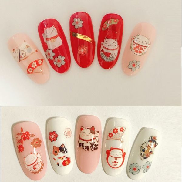 manicure diy nails art stickers decorations self adhesive design luck cat japanese fortune cat nail stickers decoration decals, Black
manicure diy nails art stickers decorations self adhesive design luck cat japanese fortune cat nail stickers decoration decals, Black