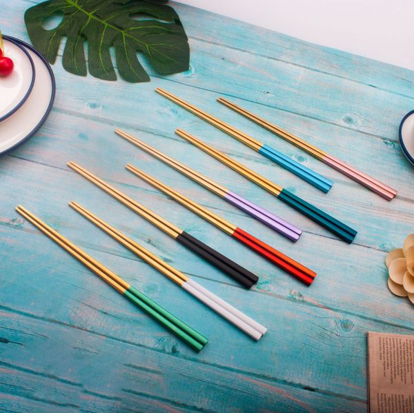 304 stainless steel chopsticks for bar restaurant kitchen supplies gold black silver chopsticks christmas party utensil 18 color xd21157
304 stainless steel chopsticks for bar restaurant kitchen supplies gold black silver chopsticks christmas party utensil 18 color xd21157