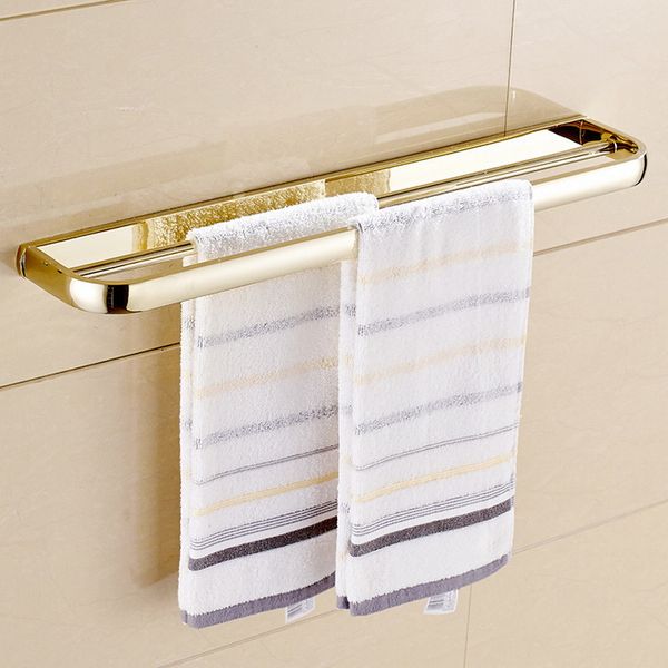 gold color brass bathroom towel holder double towel bar rack rail wall mounted bathroom accessories
gold color brass bathroom towel holder double towel bar rack rail wall mounted bathroom accessories
