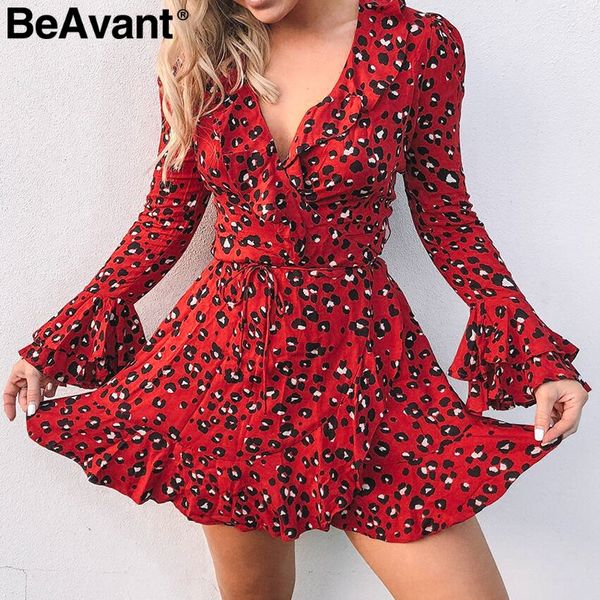 beavant vintage leopard print wrap dress women ruffle v neck casual mini dress female 2018 long sleeve winter vestidos, Black;gray
beavant vintage leopard print wrap dress women ruffle v neck casual mini dress female 2018 long sleeve winter vestidos, Black;gray