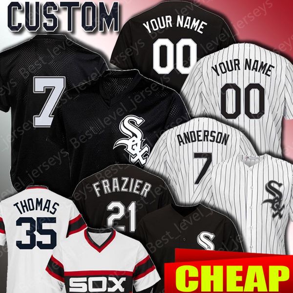 Chicago Custom White Sox Jerseys 7 Tim Anderson Jersey 35 Frank Thomas 10 Yoan Moncada Jerseys 21 Todd Frazier Jersey 74 Eloy Jimenez
Chicago Custom White Sox Jerseys 7 Tim Anderson Jersey 35 Frank Thomas 10 Yoan Moncada Jerseys 21 Todd Frazier Jersey 74 Eloy Jimenez