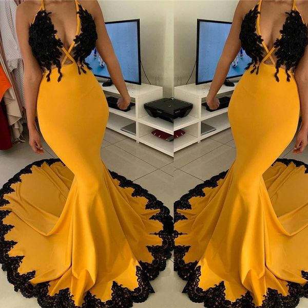 2020 new stylish mermaid long prom dresses plunging v neck sleeveless evening dresses plus size formal evening party gowns bc3341, Black
2020 new stylish mermaid long prom dresses plunging v neck sleeveless evening dresses plus size formal evening party gowns bc3341, Black
