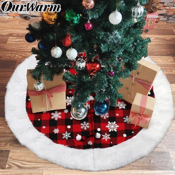 ourwarm christmas tree skirt 122cm plaid christmas round carpet decorations faux fur new year 2020 xmas tree skirt
ourwarm christmas tree skirt 122cm plaid christmas round carpet decorations faux fur new year 2020 xmas tree skirt