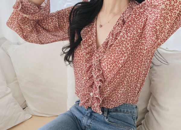 new plus size red girls long sleeve summer shirt floral v neck ruffled shirts womens and blouses print chiffon blouse women, White
new plus size red girls long sleeve summer shirt floral v neck ruffled shirts womens and blouses print chiffon blouse women, White