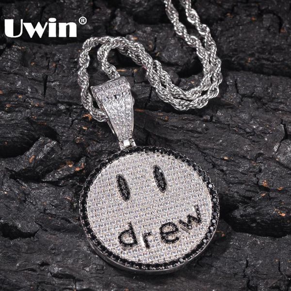 uwin smile face drew letter pendant necklaces gold color and silver color chain stainless steel for men fashion jewelry
uwin smile face drew letter pendant necklaces gold color and silver color chain stainless steel for men fashion jewelry