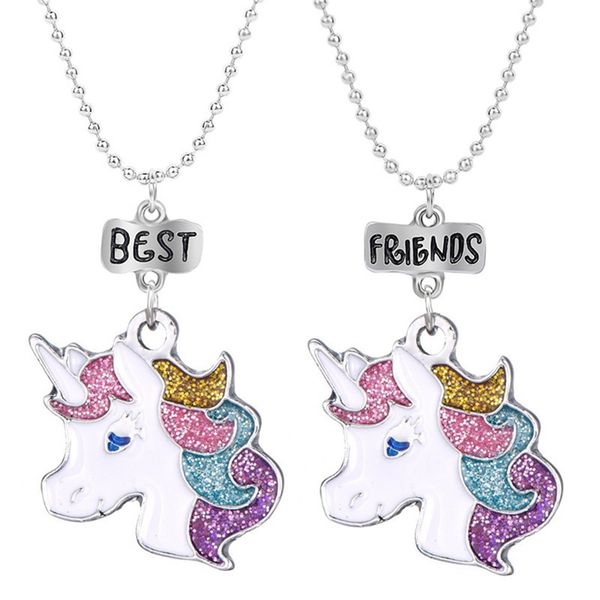 new 2pcs/lot unicorn pendant chain necklaces friend necklace women jewelry 2019, Silver
new 2pcs/lot unicorn pendant chain necklaces friend necklace women jewelry 2019, Silver