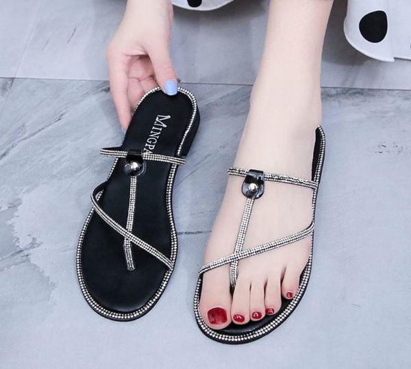 crystal beach sliders casual slippers woman shoes solid colors bohemian women's summer footwear non-slip flip flops, Black
crystal beach sliders casual slippers woman shoes solid colors bohemian women's summer footwear non-slip flip flops, Black
