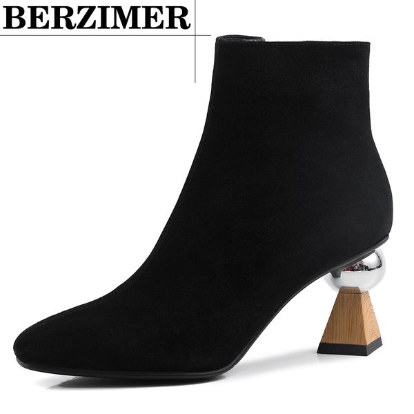 fashion kid suede ankle boots for women square toe strange heels casual botas mujer shoes woman black size 34-39
fashion kid suede ankle boots for women square toe strange heels casual botas mujer shoes woman black size 34-39