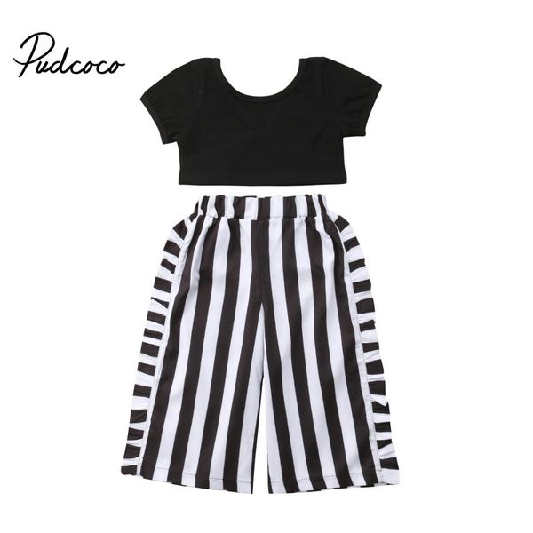 1-6y toddler kids baby girl fashion clothes short sleeve black crop +striped wide leg pant trouser 2pcs outfits clothing set, White
1-6y toddler kids baby girl fashion clothes short sleeve black crop +striped wide leg pant trouser 2pcs outfits clothing set, White