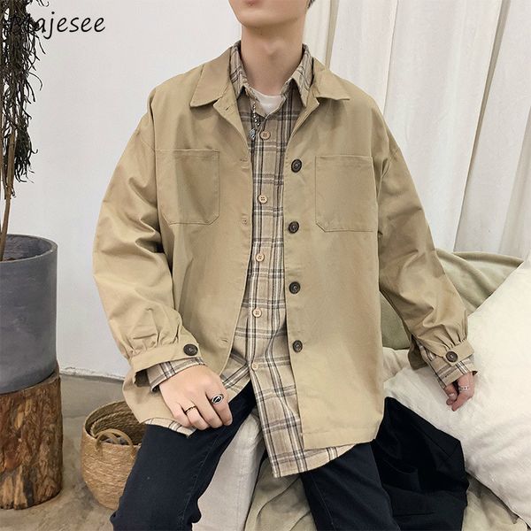 jackets men solid spring autumn cargo korean style mens jacket all-match loose 2xl leisure harajuku single breasted chic vintage, Black;brown
jackets men solid spring autumn cargo korean style mens jacket all-match loose 2xl leisure harajuku single breasted chic vintage, Black;brown