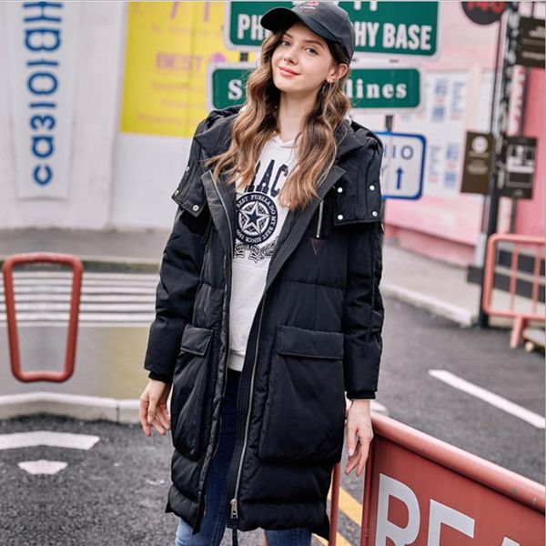 winter fashion brand big pocket hooded duck down coat female zipper stitching oversize clorak style warm down parkas wq883, Black
winter fashion brand big pocket hooded duck down coat female zipper stitching oversize clorak style warm down parkas wq883, Black