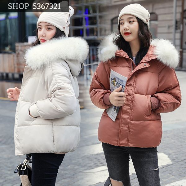 2019 ma'am cotton-padded clothes down cotton thickening bread serve suit-dress self-cultivation thin student loose coat tide, Black
2019 ma'am cotton-padded clothes down cotton thickening bread serve suit-dress self-cultivation thin student loose coat tide, Black