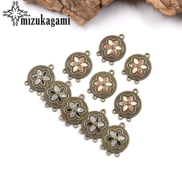 retro bronze zinc alloy linker connector enamel flowers charms tassel loop 6pcs for diy necklaces accessories ing, Blue;slivery
retro bronze zinc alloy linker connector enamel flowers charms tassel loop 6pcs for diy necklaces accessories ing, Blue;slivery