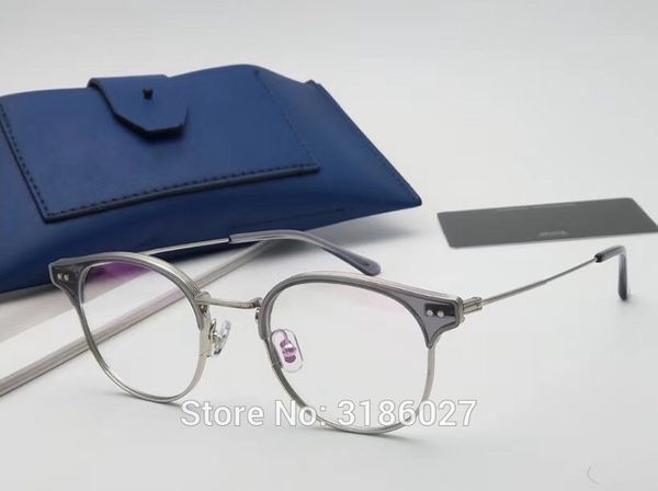 gentle brand designer women men retro fashion round glasses double nose bridge metal acetate frame eyewear with leather box, Silver
gentle brand designer women men retro fashion round glasses double nose bridge metal acetate frame eyewear with leather box, Silver