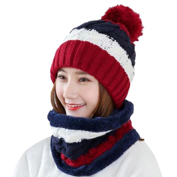 hatwomens crochet knitted woolly hat with scarf beanie warm fleece ski hat ski chic cap, Blue;gray
hatwomens crochet knitted woolly hat with scarf beanie warm fleece ski hat ski chic cap, Blue;gray