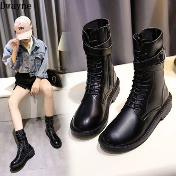 2019 new net red british wind short boots high state in the tube handsome motorcycle boots, Black
2019 new net red british wind short boots high state in the tube handsome motorcycle boots, Black