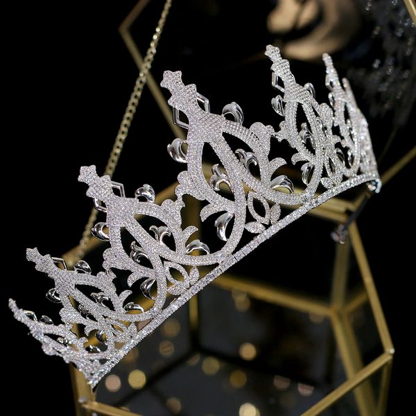 new tiaras corolla noble bride wedding gift accessories bridal crown wedding hair accessories wedding accessories headpieces, Silver
new tiaras corolla noble bride wedding gift accessories bridal crown wedding hair accessories wedding accessories headpieces, Silver