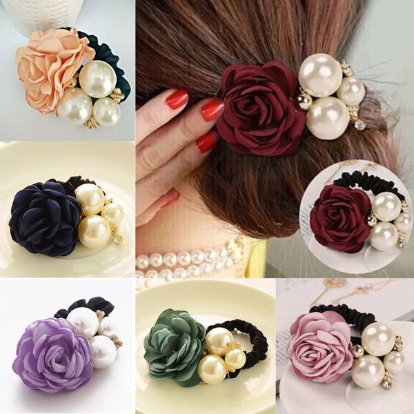 100% brand new and . women satin ribbon rose flower pearls hairband ponytail holder hair band hair accessories, Brown
100% brand new and . women satin ribbon rose flower pearls hairband ponytail holder hair band hair accessories, Brown