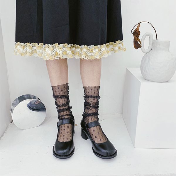 fashion ultra-thin lace socks tulle women transparent mesh chiffon socks ankle funny femme streetwear calcetines majur, Black;white
fashion ultra-thin lace socks tulle women transparent mesh chiffon socks ankle funny femme streetwear calcetines majur, Black;white