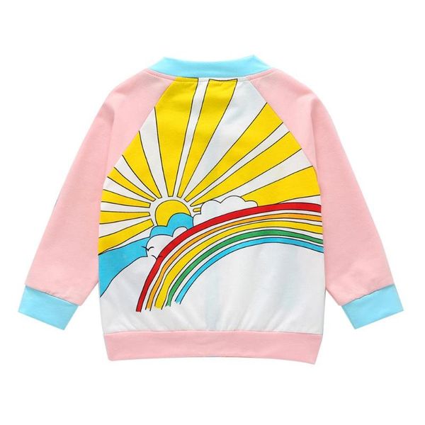 children girl sweatershirt korean version round neck solid soft clothes long-sleeves lovely rainbow print zipper coat, Black
children girl sweatershirt korean version round neck solid soft clothes long-sleeves lovely rainbow print zipper coat, Black