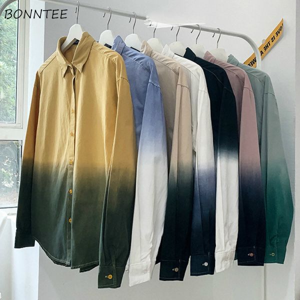 men shirts gradient spring new printed long sleeve leisure turn-down collar loose chic trendy mens streetwear all-match ulzzang, White;black
men shirts gradient spring new printed long sleeve leisure turn-down collar loose chic trendy mens streetwear all-match ulzzang, White;black