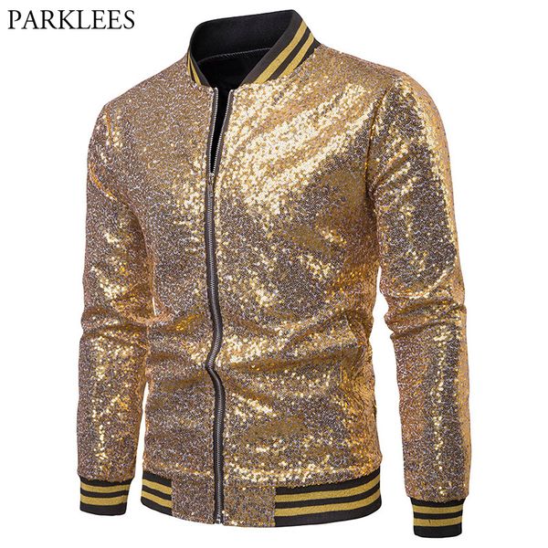 Shiny Gold Sparkle Sequin Jacket Men 2018 Hip Hop Streetwear Baseball Jackets Coats Mens Nightclub DJ Stage Party Veste Homme
Shiny Gold Sparkle Sequin Jacket Men 2018 Hip Hop Streetwear Baseball Jackets Coats Mens Nightclub DJ Stage Party Veste Homme