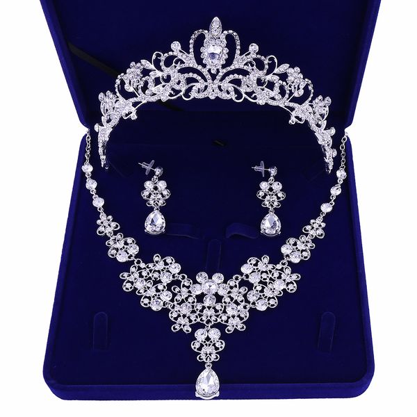 silver plated flowers crystal bridal jewelry sets crown tiaras statement necklace earrings wedding accessories party jewelry, Slivery;golden
silver plated flowers crystal bridal jewelry sets crown tiaras statement necklace earrings wedding accessories party jewelry, Slivery;golden