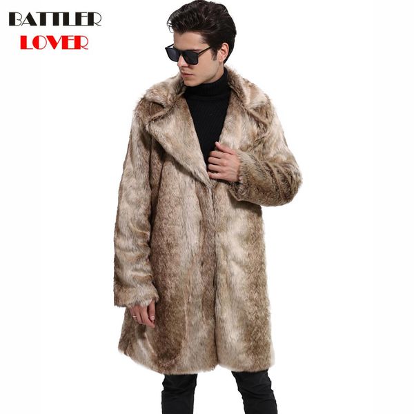 2018 men fur coat winter warm outwear coats faux fur men punk parkas jackets hombre leather overcoats genuine brand clothing, Black
2018 men fur coat winter warm outwear coats faux fur men punk parkas jackets hombre leather overcoats genuine brand clothing, Black