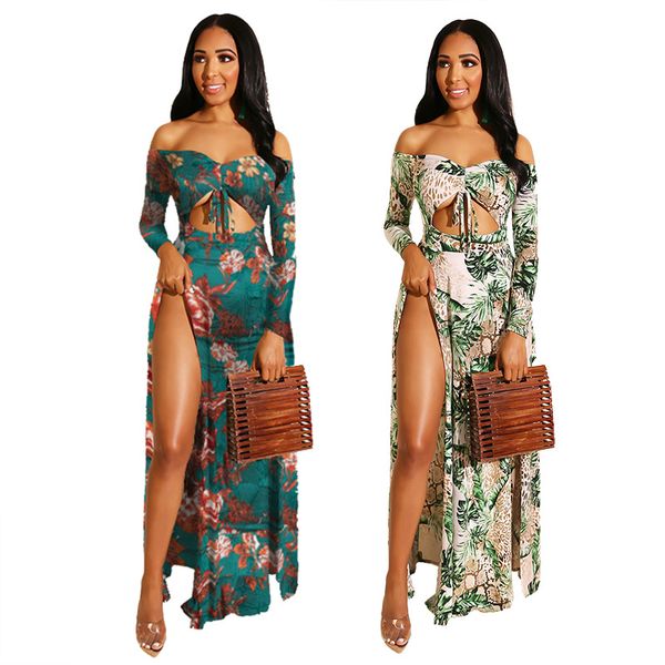 women summer casual dresses 2019 brand flora printed split hollow out dresses ladies summer holiday styel floor length dresses, Black;gray
women summer casual dresses 2019 brand flora printed split hollow out dresses ladies summer holiday styel floor length dresses, Black;gray