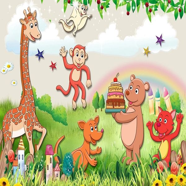 custom large mural 3d wallpaper cartoon animal cute giraffe baby monkey bear bedroom mural tv back wall decor deep 5d embossed
custom large mural 3d wallpaper cartoon animal cute giraffe baby monkey bear bedroom mural tv back wall decor deep 5d embossed