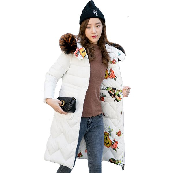 double bilateral winter coat with long skin collar and tight overcoat for women in 2019, Black
double bilateral winter coat with long skin collar and tight overcoat for women in 2019, Black