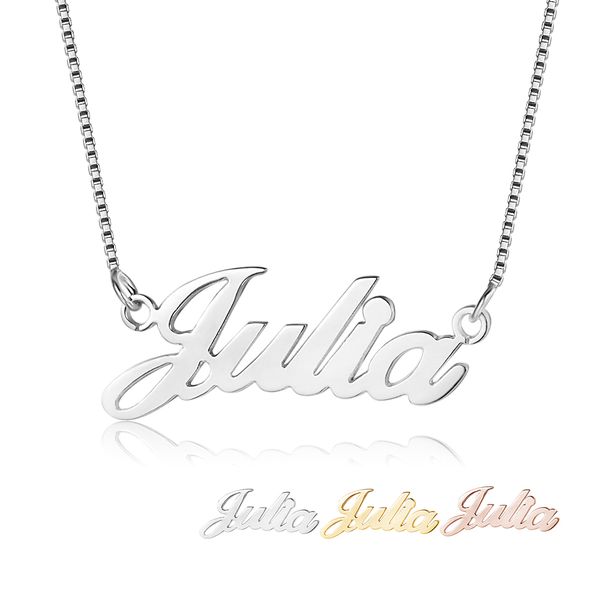 personalized custom name necklace 3 colors available nameplate pendant necklace mothers gifts for her, Silver
personalized custom name necklace 3 colors available nameplate pendant necklace mothers gifts for her, Silver