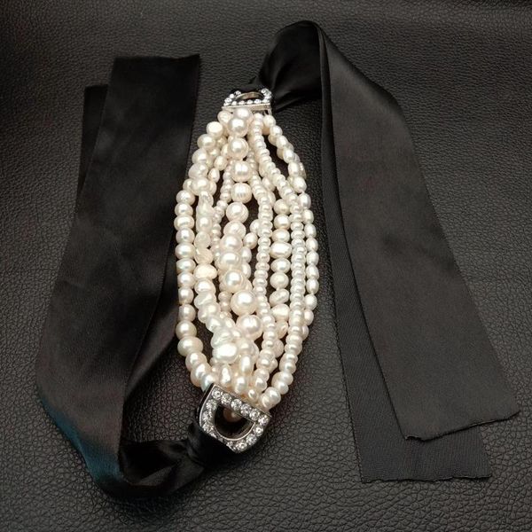 8'' 9 strands natural multi shape white freshwater pearl statement bracelet luxury style fashion handmade women, Black
8'' 9 strands natural multi shape white freshwater pearl statement bracelet luxury style fashion handmade women, Black