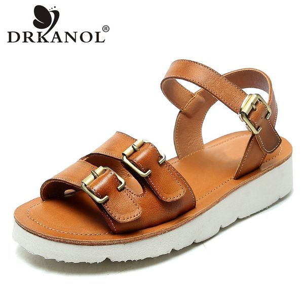 drkanol 2020 sandals women genuine leather summer flat sandals female buckle strap lightweight peep toe women gladiator, Black
drkanol 2020 sandals women genuine leather summer flat sandals female buckle strap lightweight peep toe women gladiator, Black