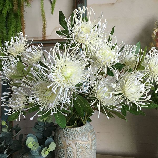 3heads/branch leucospermum artificial flowers for wedding decoration flores artificiales plastic fake flowers fleur artificielle
3heads/branch leucospermum artificial flowers for wedding decoration flores artificiales plastic fake flowers fleur artificielle