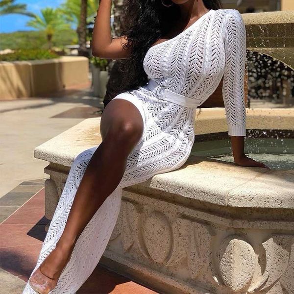 strapless hollow out knitted long one shoulder dress vestidos robe femme transparent mesh backless vestido longo streetwear, Black;gray
strapless hollow out knitted long one shoulder dress vestidos robe femme transparent mesh backless vestido longo streetwear, Black;gray