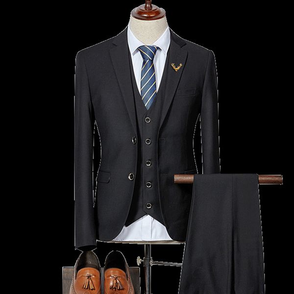 suits men's business high-end custom suit 3 piece sets (coat + vest + pants) wedding banquet officially go to work slim blazers, White;black
suits men's business high-end custom suit 3 piece sets (coat + vest + pants) wedding banquet officially go to work slim blazers, White;black