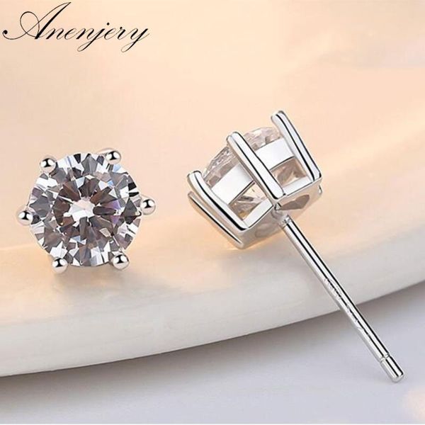 anenjery 925 sterling silver earrings classic six claw zircon stud earrings for women men oorbellen boucle d'oreille s-e34, Golden;silver
anenjery 925 sterling silver earrings classic six claw zircon stud earrings for women men oorbellen boucle d'oreille s-e34, Golden;silver