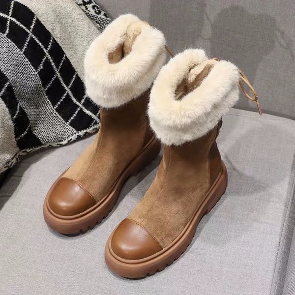 women snow boots female rubber non-slip sole shoes thick heel women shoes platform boots plush insole zapatos de mujer y12-27, Black
women snow boots female rubber non-slip sole shoes thick heel women shoes platform boots plush insole zapatos de mujer y12-27, Black