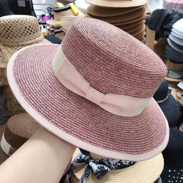 brim lafite holiday beach leisure flat female straw straw hat british big edge sun hat, Blue;gray
brim lafite holiday beach leisure flat female straw straw hat british big edge sun hat, Blue;gray