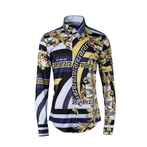 2020 royal family flower shape stripes male shirt wind men shirt three nine eight, White;black
2020 royal family flower shape stripes male shirt wind men shirt three nine eight, White;black