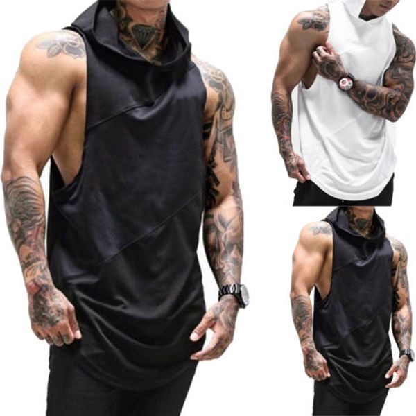 casual gym men muscle sleeveless tank tee 2018 new summer solid hooded bodybuilding workout fitness vest m-2xl, White;black
casual gym men muscle sleeveless tank tee 2018 new summer solid hooded bodybuilding workout fitness vest m-2xl, White;black