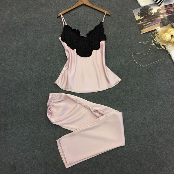 2 pcs silk satin pajamas women sleepwear lingerie babydoll sweater pajama suit lingerie nightdress pyjamas suit #y5/23, Black;red
2 pcs silk satin pajamas women sleepwear lingerie babydoll sweater pajama suit lingerie nightdress pyjamas suit #y5/23, Black;red