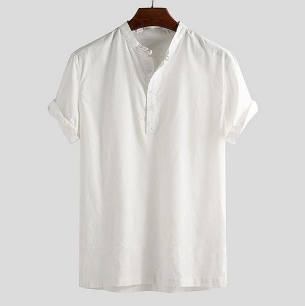 mens solid color casual tshirts summer brief button loose teenagers tees extended mens clothing blue white size m xxxl, White;black
mens solid color casual tshirts summer brief button loose teenagers tees extended mens clothing blue white size m xxxl, White;black