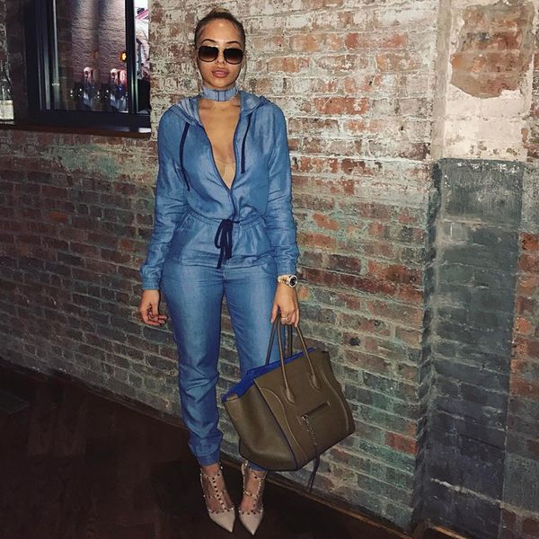 women's jumpsuits & rompers loose denim europe and the united states women s fashion factory spot, Black;white
women's jumpsuits & rompers loose denim europe and the united states women s fashion factory spot, Black;white