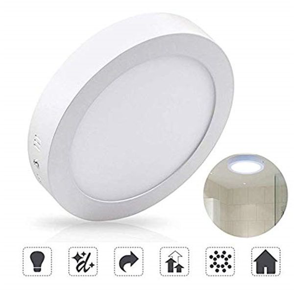 4.72" 6w Led Flush Mount Ceiling Light, Round Surface Mounted Panel Lamp, Non-dimmable, 480lm, 110v, 150° Beam Angle, Lighting For Bedr