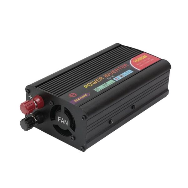 1pc 1500w 800w 300w car power inverter 12v to 110v dc to ac converter car power supply adapter converter auto (black
1pc 1500w 800w 300w car power inverter 12v to 110v dc to ac converter car power supply adapter converter auto (black