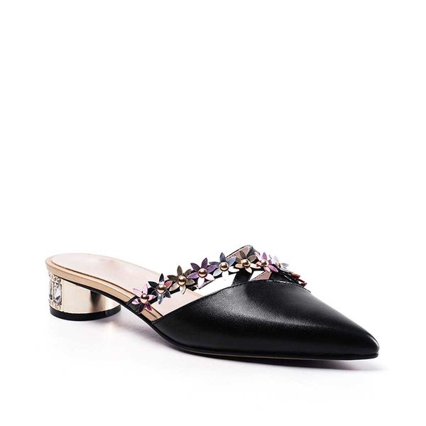 shoe flower microfiber elegant slippers woman lady mule slippers women slippers sandals, Black
shoe flower microfiber elegant slippers woman lady mule slippers women slippers sandals, Black