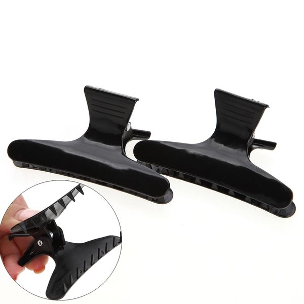 2pcs/pack black butterfly clamps clips for fastening hair style section big hair folder claw pro salon barber hair styling tools
2pcs/pack black butterfly clamps clips for fastening hair style section big hair folder claw pro salon barber hair styling tools